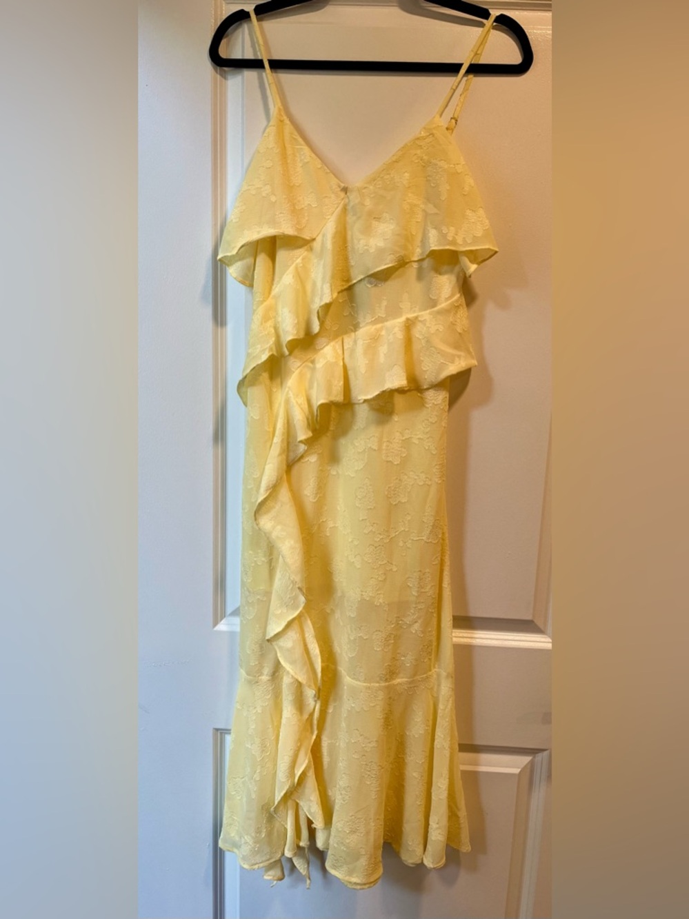 Wild Fable Yellow Ruffle Dress, Women’s S